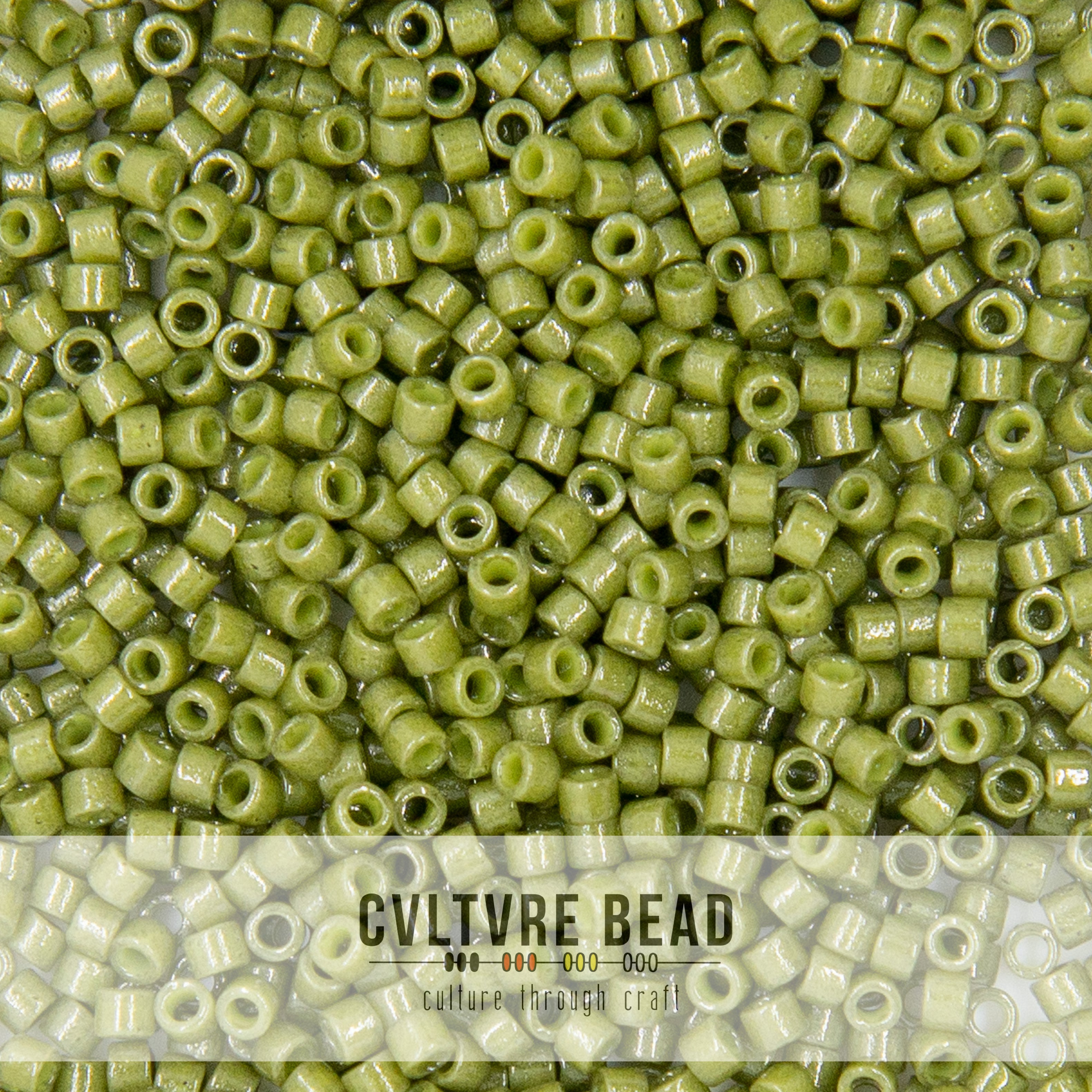 11/0 Duracoat Op. Army Green - Miyuki Delica - 7.2 gram tube